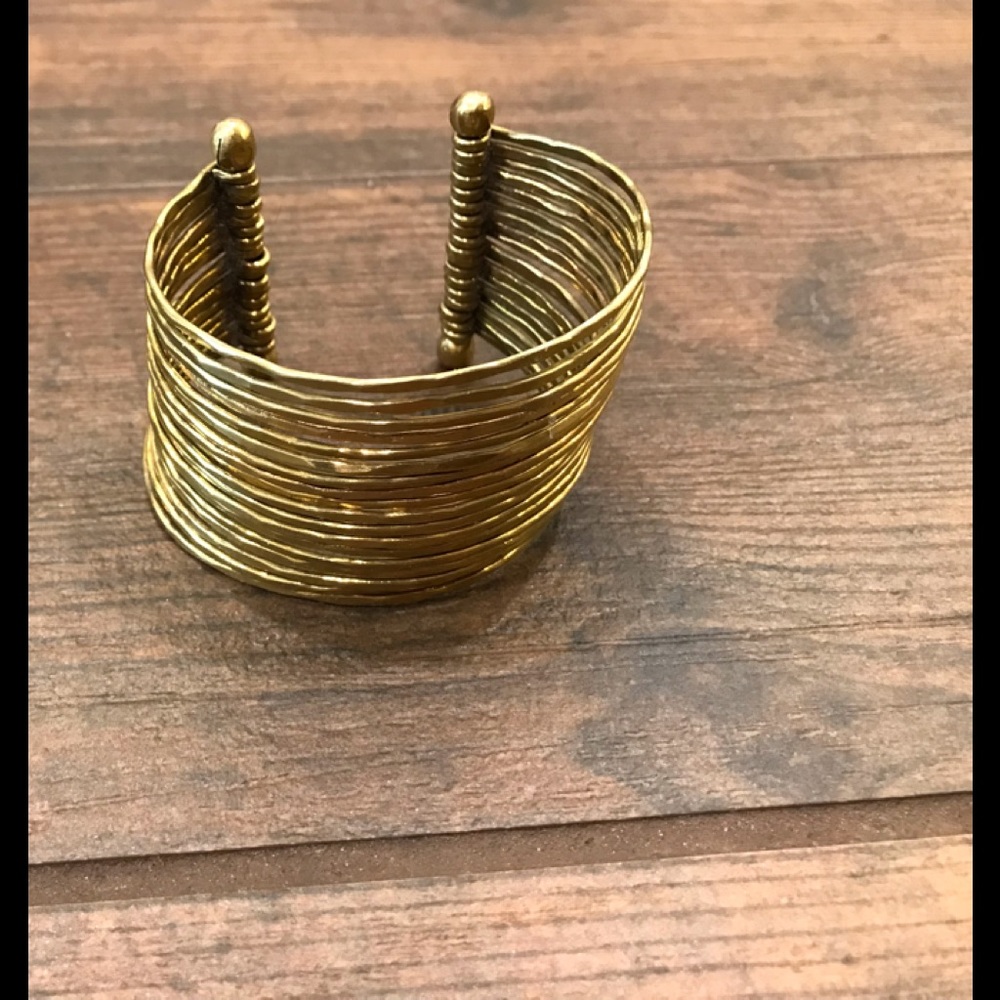Gold metal bracelet